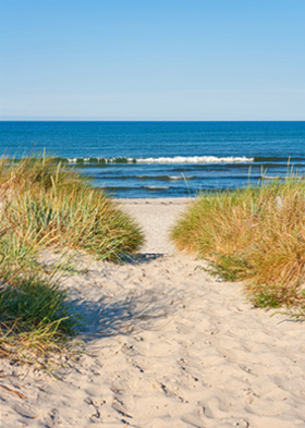 Weg zum Strand - Psychotherapie Friedrichshain